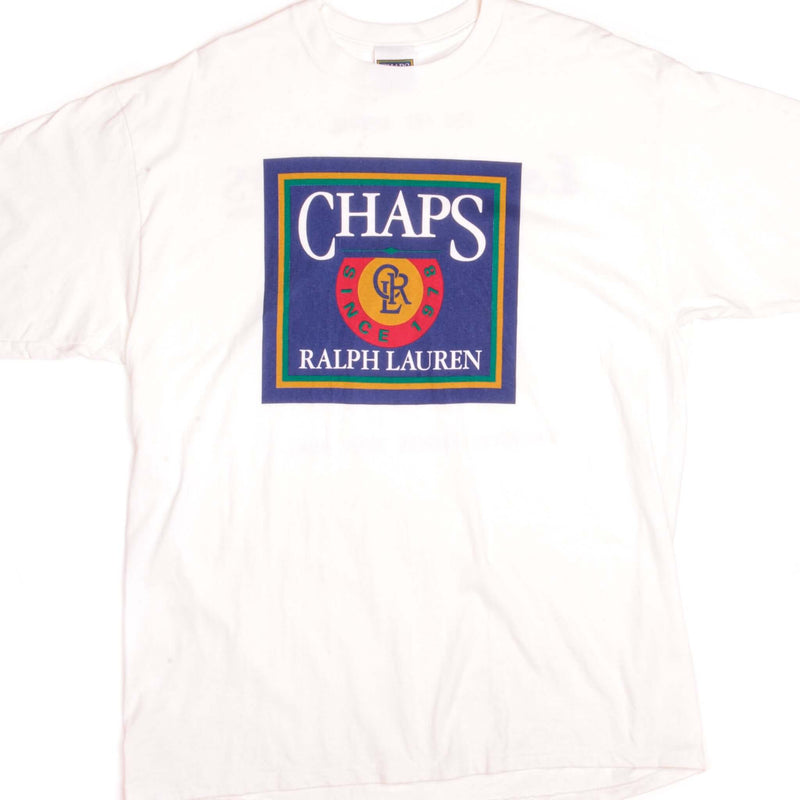 Vintage Chaps Ralph Lauren Esquire Retail Regatta Manhattan Yacht Club Tee Shirt 1995 Size XLarge Made In USA.