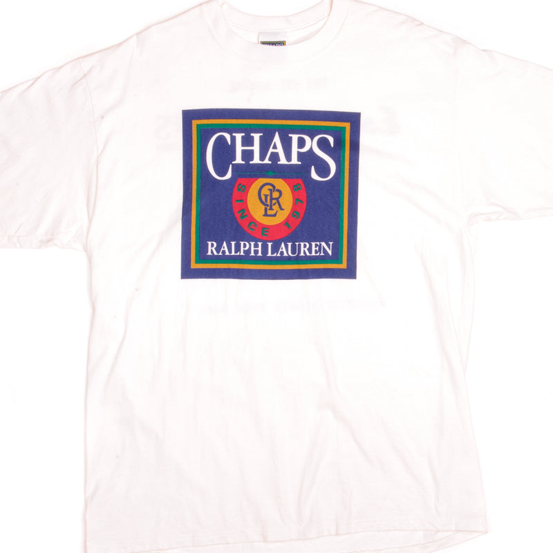 Vintage Chaps Ralph Lauren Esquire Retail Regatta Manhattan Yacht Club Tee Shirt 1995 Size XLarge Made In USA.