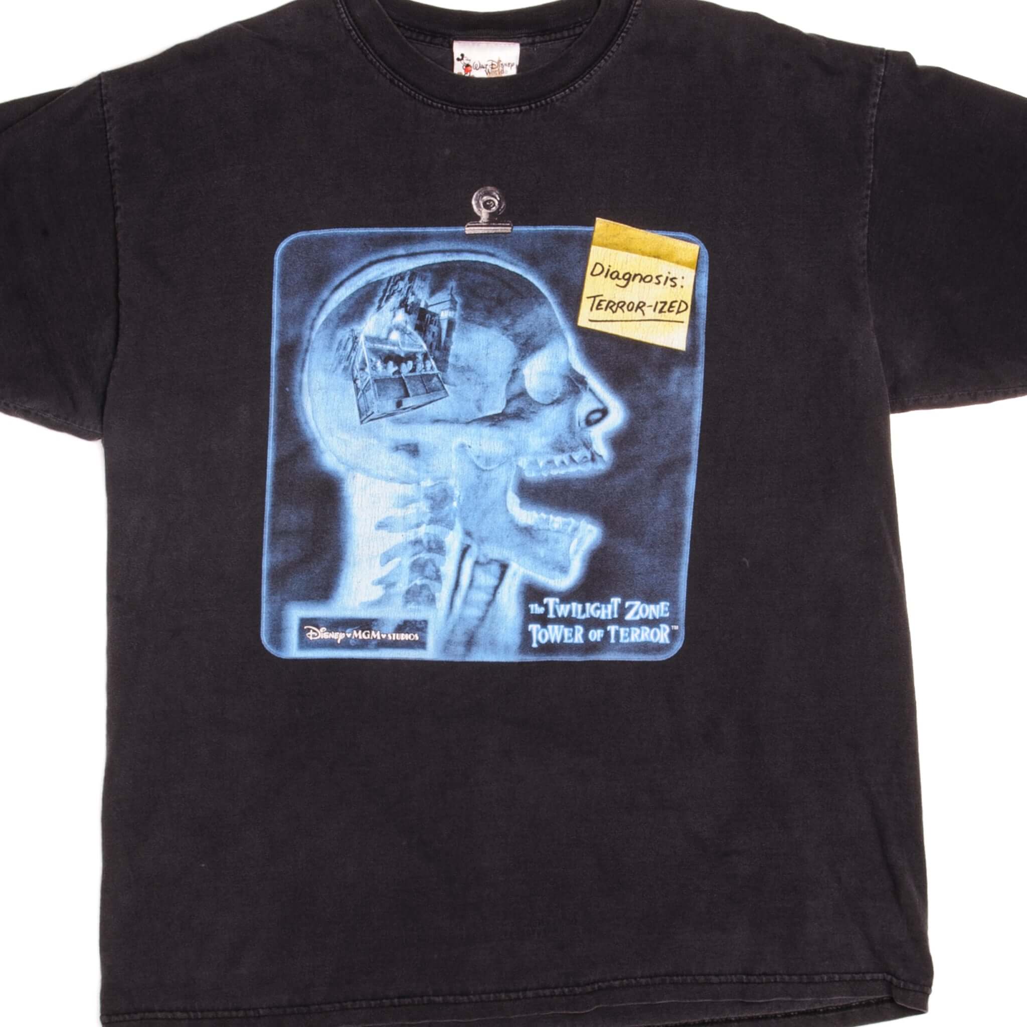 Vintage Walt Disney World The Twilight Zone Tower Of Terror Tee Shirt Size XLarge.