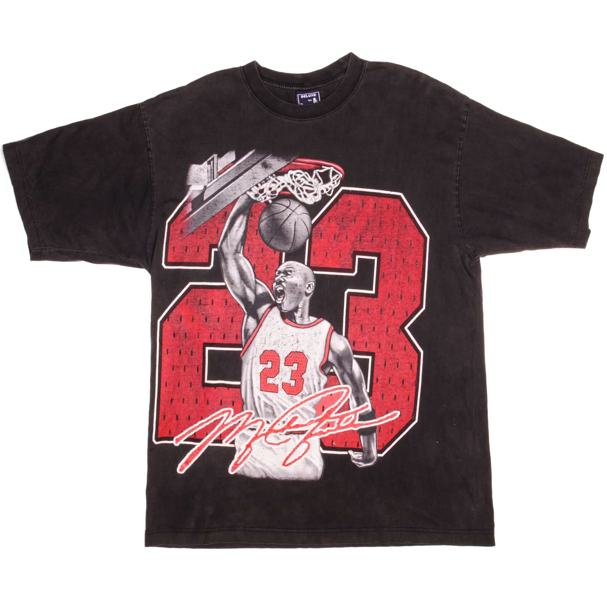 Vintage NBA Michael Jordan #23 Deluxe by g Tee Shirt Size XLarge.