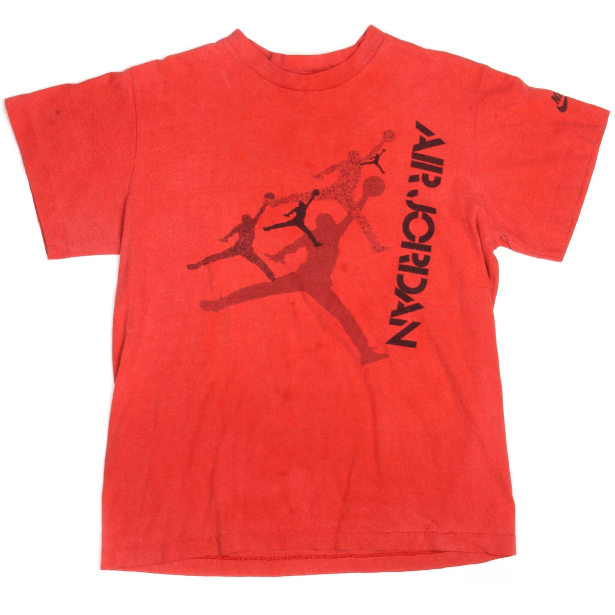 Vintage Nike Air Jordan Tee Shirt 1987-1992 Kid Size Large Made In USA With Single Stitch Sleeves.