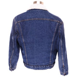 Vintage Levis Sherpa Trucker Denim Jacket 1980's Size 44R Made In USA.  Button #52