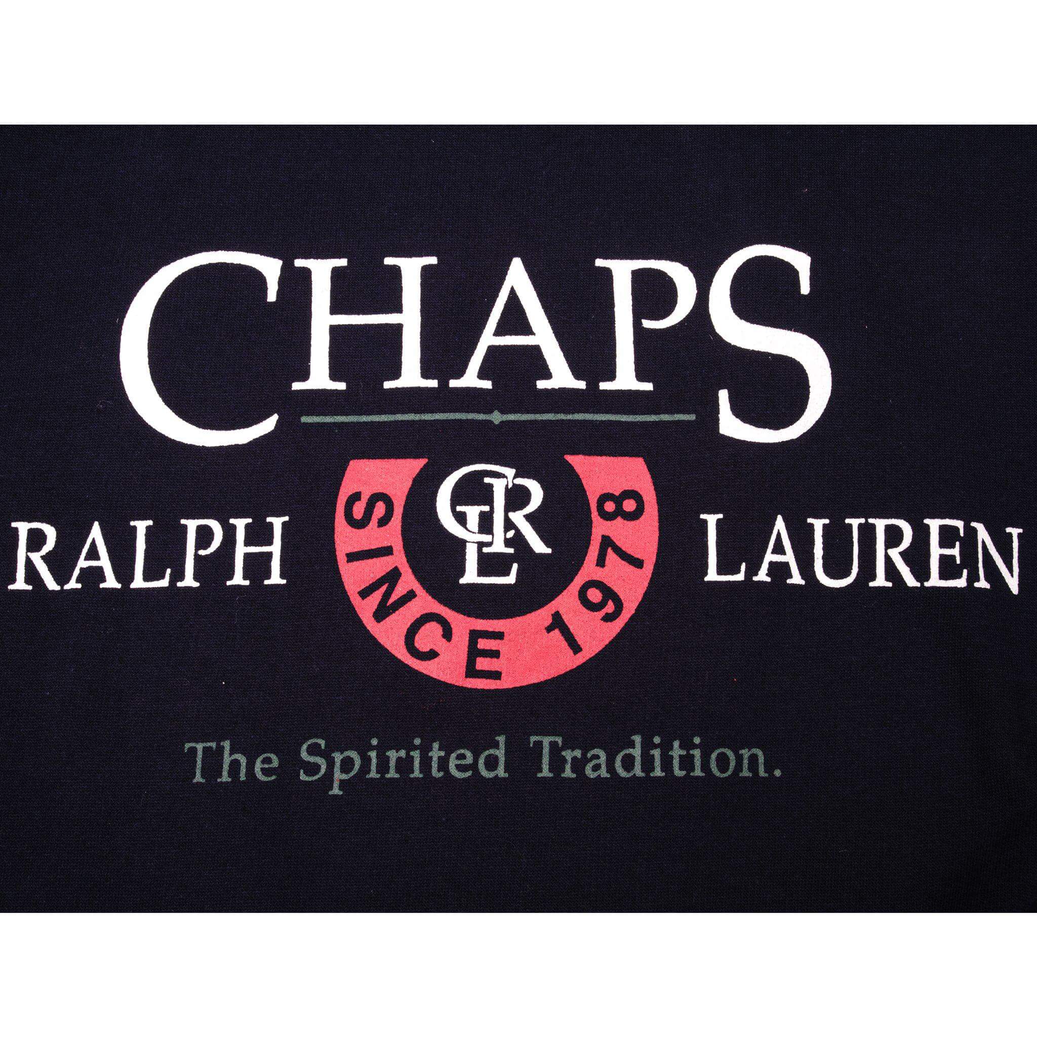 VINTAGE CHAPS RALPH LAUREN SWEATSHIRT SIZE LARGE MADE IN USA DEADSTOCK 1990s