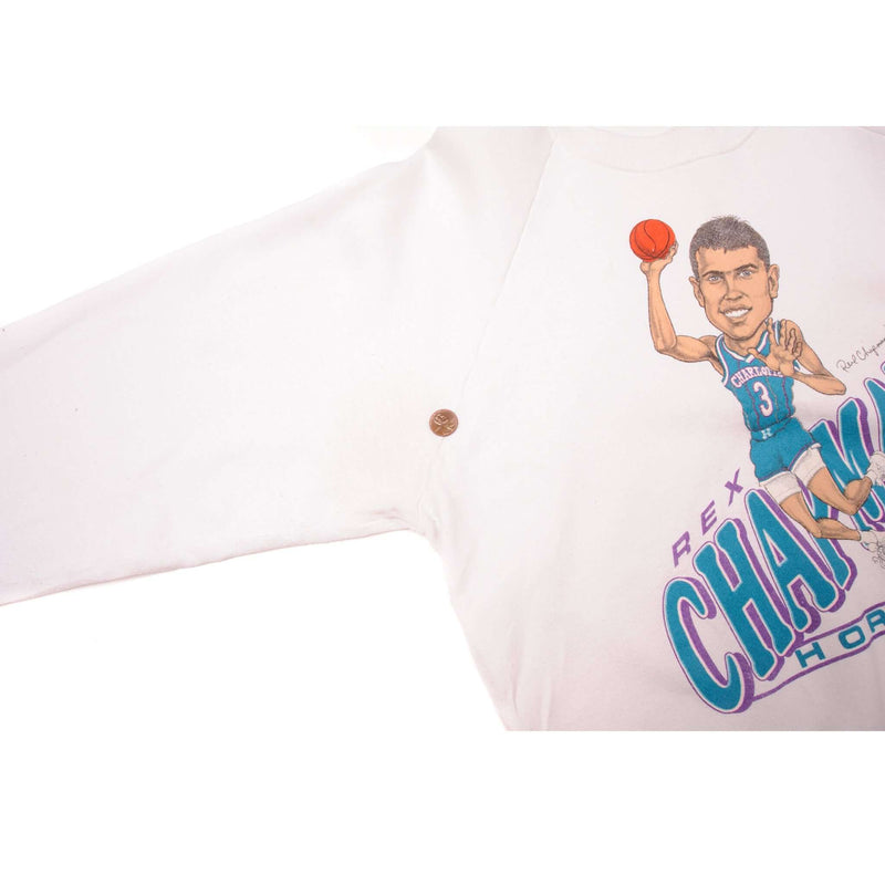 VINTAGE NBA CHARLOTTE HORNETS SWEATSHIRT 1988-1992 SIZE XL MADE IN USA