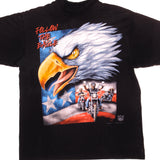 Vintage 3D Emblem Follow The Eagle Tee Shirt 1998 Size XLarge Made In USA with single stitch sleeves.