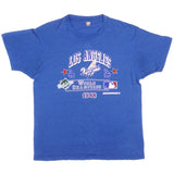 Vintage Los Angeles Dodgers World Champions Tee Shirt 1988 Size XLarge Made In USA With Single Stitch Sleeves.