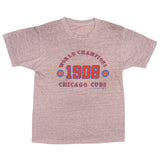 Vintage World Champions Chicago Cubs Tee Shirt 1988 Size Medium Made In USA With Single Stitch Sleeves.