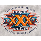 VINTAGE NFL STEELERS XXX SUPER BOWL SWEATSHIRT 1996 SIZE LARGE MADE IN USA