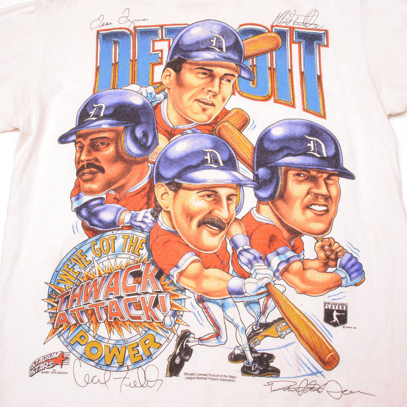 VINTAGE MLB DETROIT TIGERS TEE SHIRT 1990s SIZE LARGE MADE IN USA
