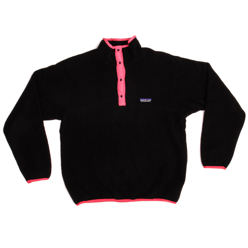 Vintage T Fleece Pullover Patagonia Sweatshirt 1990s Size 10 Medium Made In USA.