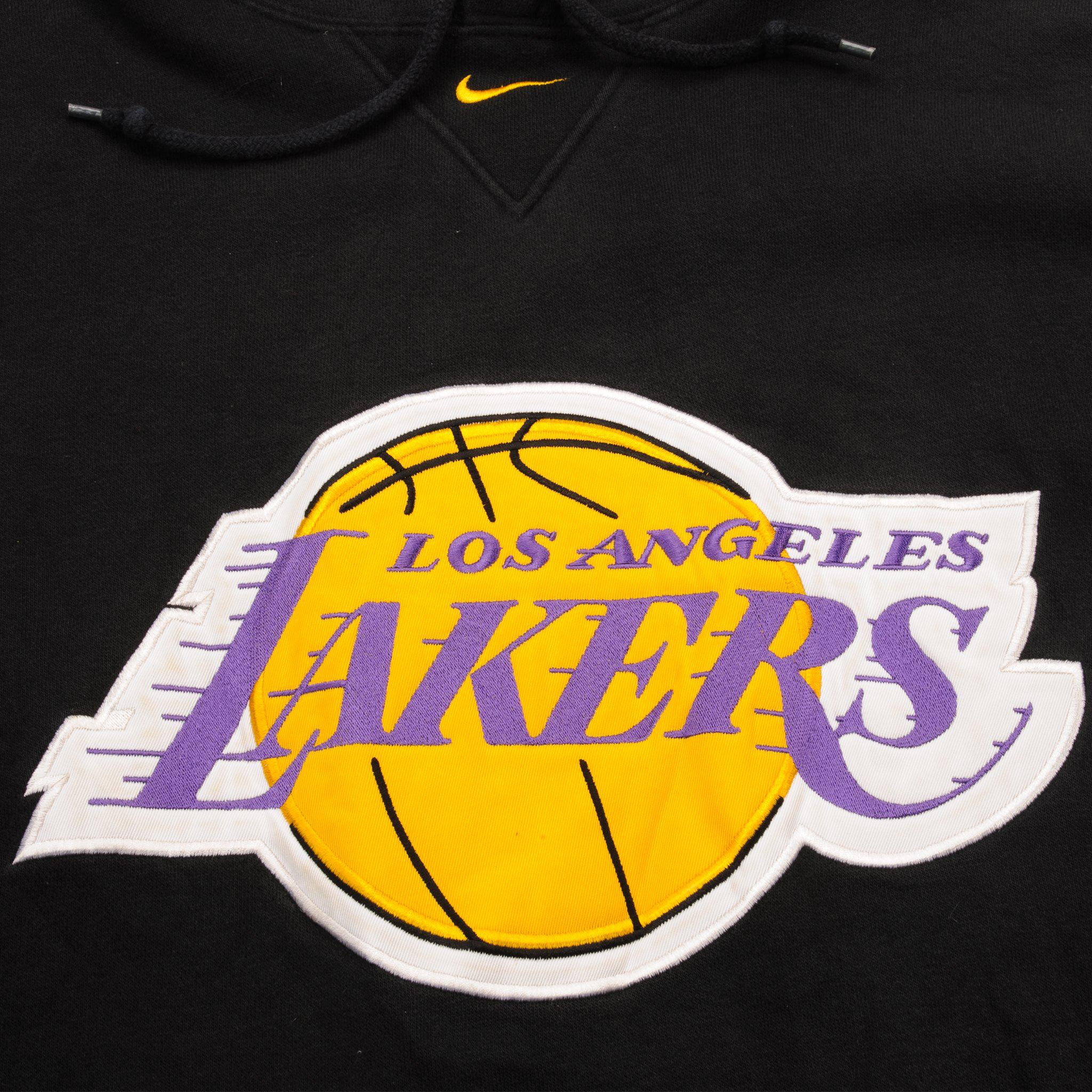 NBA Los Angeles Lakers Hoodie UNK Yellow Vintage Basketball 