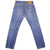 Beautiful Indigo Levis 501 Jeans 1990s Made in USA with a medium blue wash, a nice contrast of light and medium blue and some strong whiskers.  Size on Tag 35X38  ACTUAL SIZE 34X34  Back Button #524