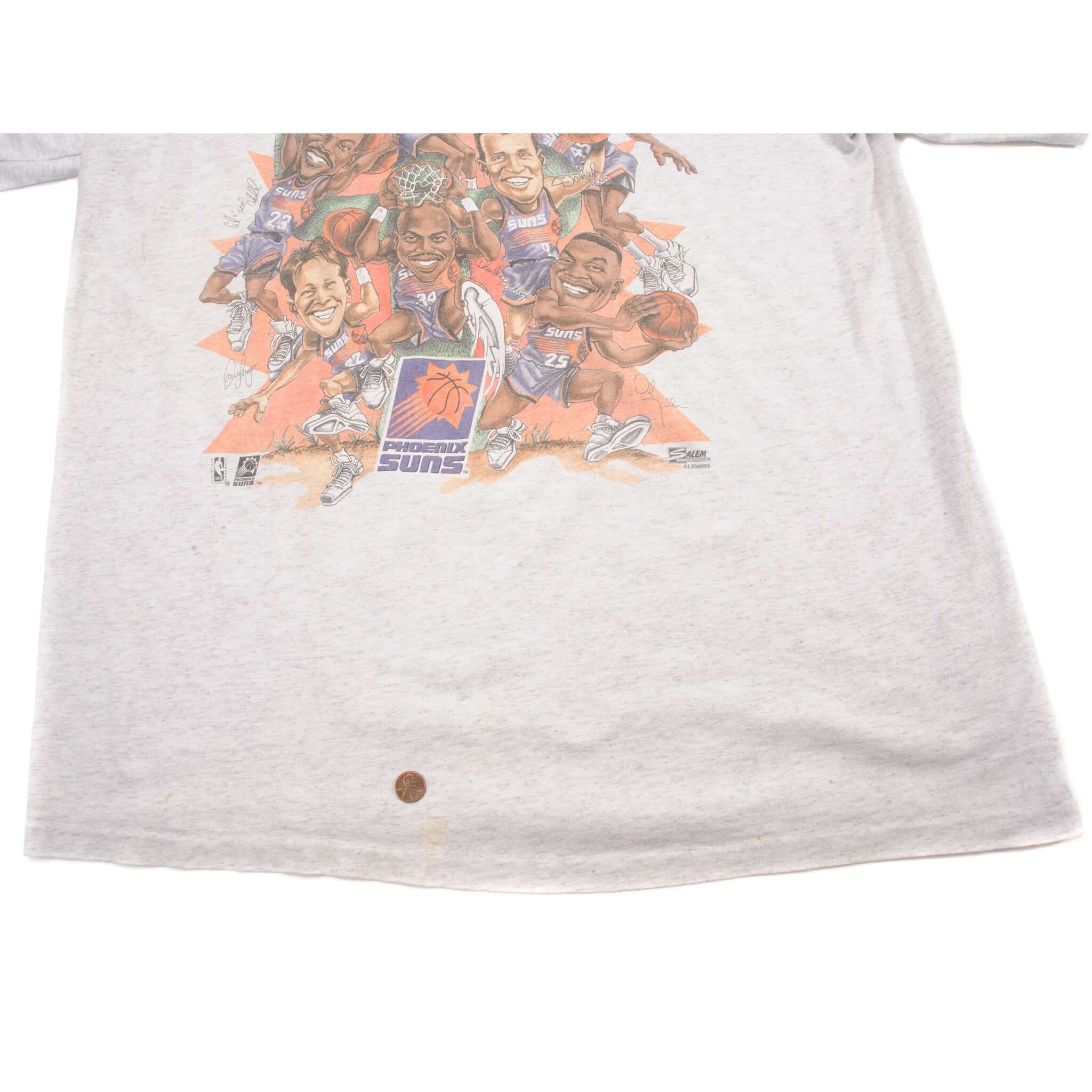 VINTAGE NBA PHOENIX SUNS TEE SHIRT 1990S SIZE LARGE MADE IN USA