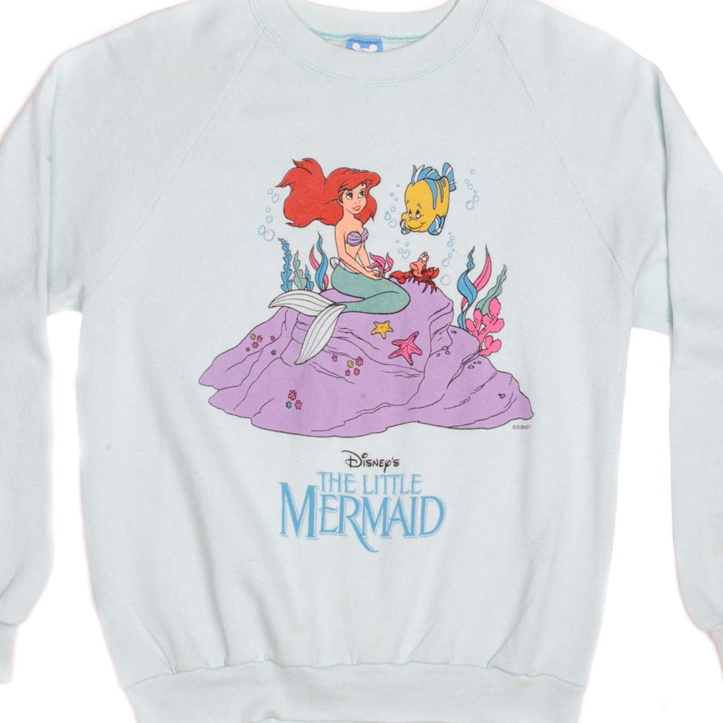 Vintage Disney The Little Mermaid Sweatshirt Size Large Made In USA.