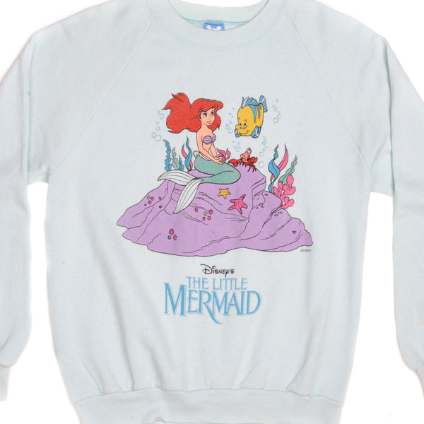 Vintage Disney The Little Mermaid Sweatshirt Size Large Made In USA.