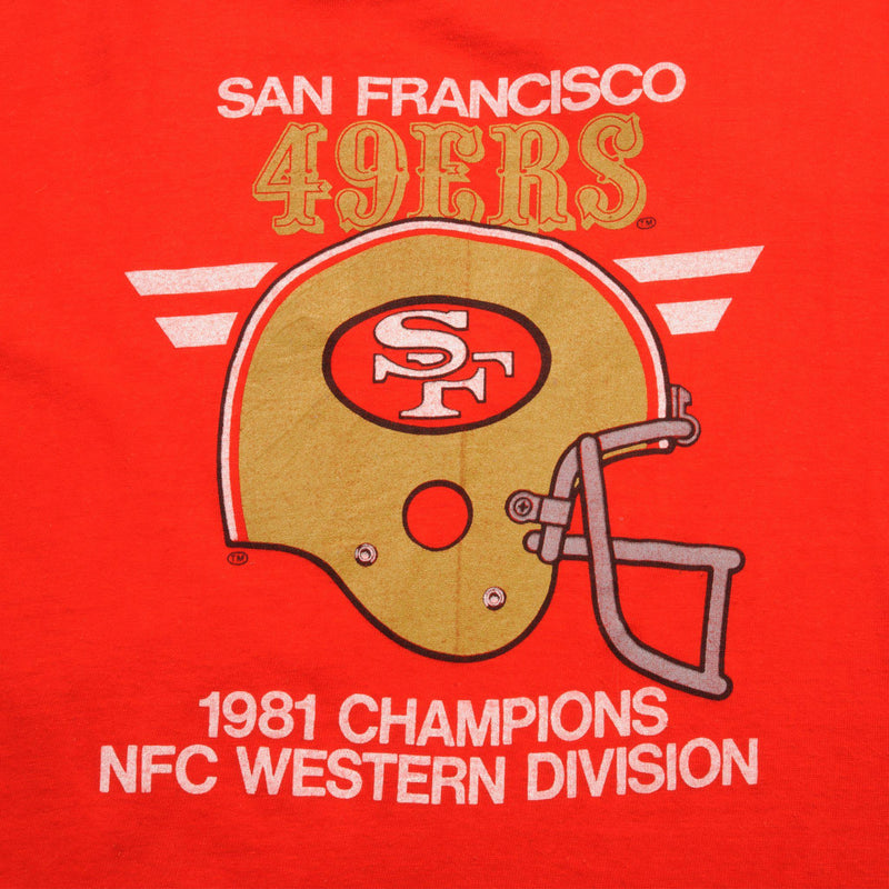 VINTAGE NFL SAN FRANCISCO 49ERS TEE SHIRT 1981 SIZE LARGE MADE IN USA