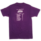 Vintage NBA Los Angeles Lakers World Champions Back To Back 87' 88' Tee Shirt 1988 Size Medium With Single Stitch Sleeves.