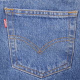Beautiful Indigo Levis 501 Jeans 1990's Made in USA.  Size on Tag 30X32 Back Button #913