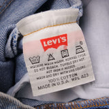 Beautiful Blue Levis 501 Jeans 1993   Size on Tag 30X32  Back Button #913