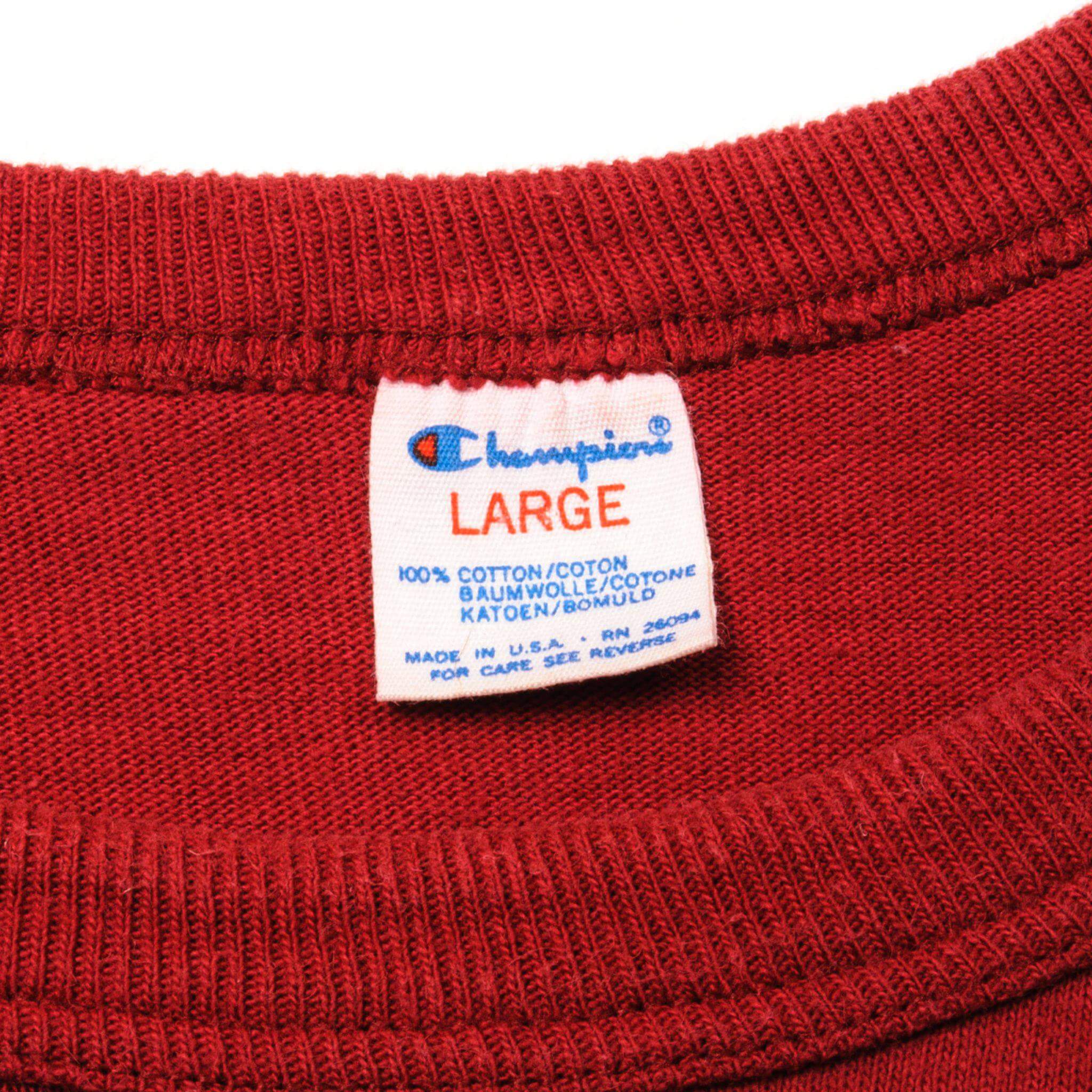 Vintage Label Tag Champion Early 1980s-1990