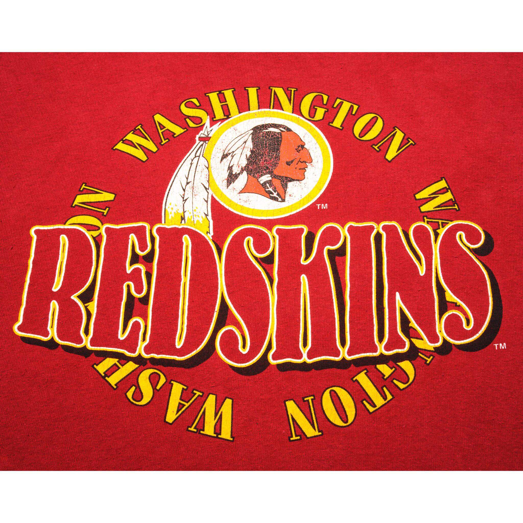 Vintage Champion Washington Redskins Tee Shirt Early 1980s-1990 Size Medium Made In USA With Single Stitch Sleeves.