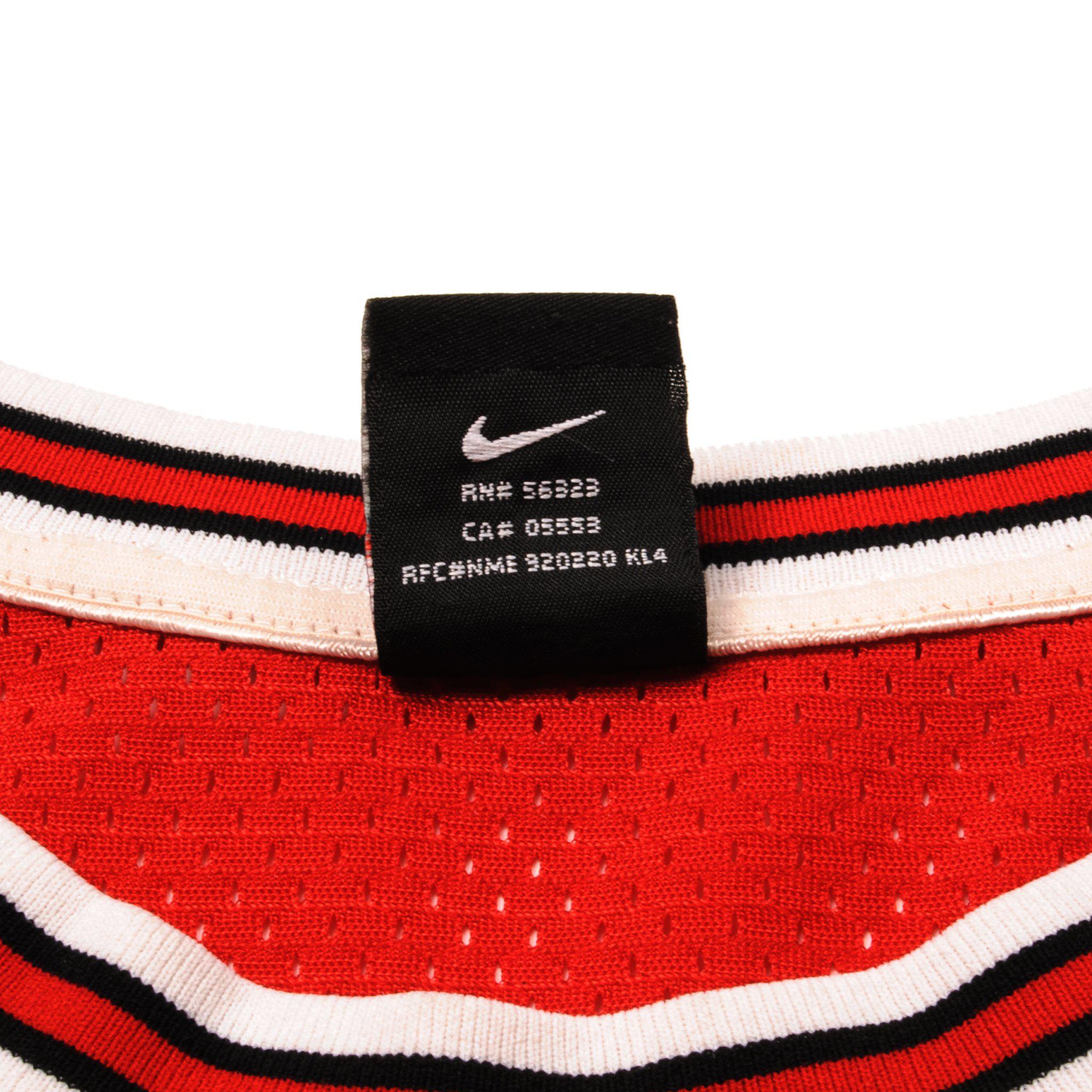 Vintage Michael Jordan Nike Team Jersey Chicago Bulls Black Red NBA Mens  XXL +2