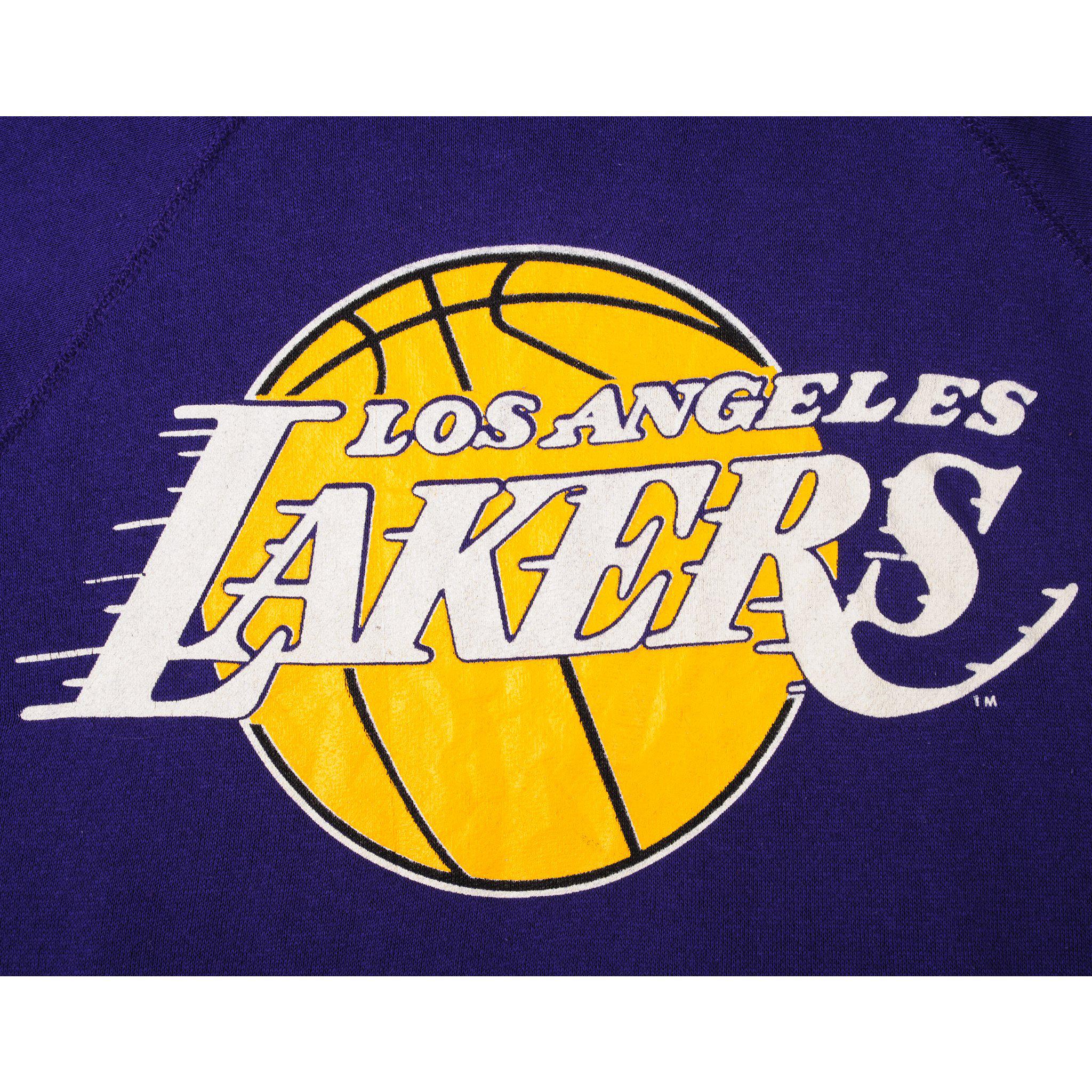 Vintage Los Angeles Lakers Sweatshirt Yellow NBA Team XL