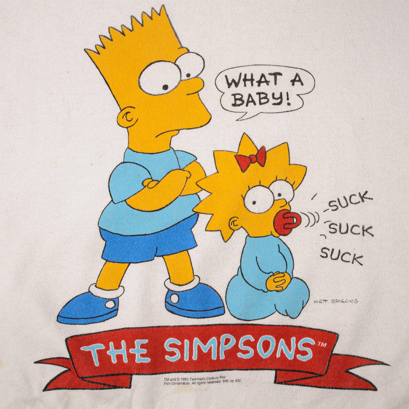 VINTAGE THE SIMPSONS SWEATSHIRT 1990 SIZE XL MADE IN USA