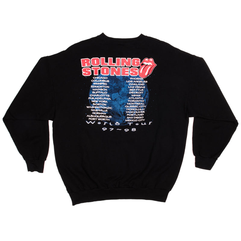 Vintage Rolling Stones World Tour 97-98 Logo 7 Sweatshirt 1997 Size XLarge.