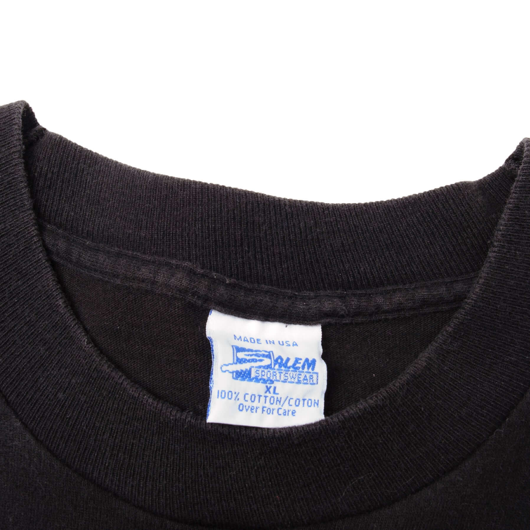 Vintage Black NFL Denver Broncos Tee Shirt 1994 Size XLarge Made In USA. With Single Stitch Sleeves.