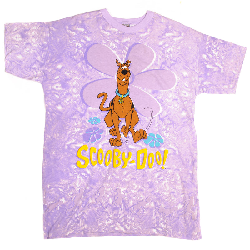 Vintage Scooby Doo with flower Cartoon Network Scooby-Doo ! Wear R.U ? Tee Shirt 1998 Size 2XLarge.