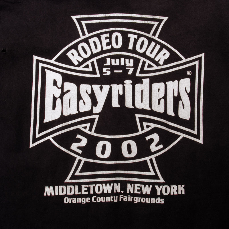 Vintage Black Easy Riders Rodeo Tour July 5-7 2002. Middletown, New York. Orange County Fairgrounds. 