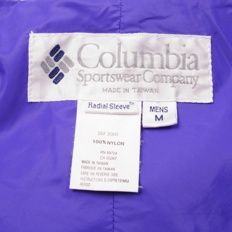 Vintage Retro Columbia Windbreaker Jacket Size Medium