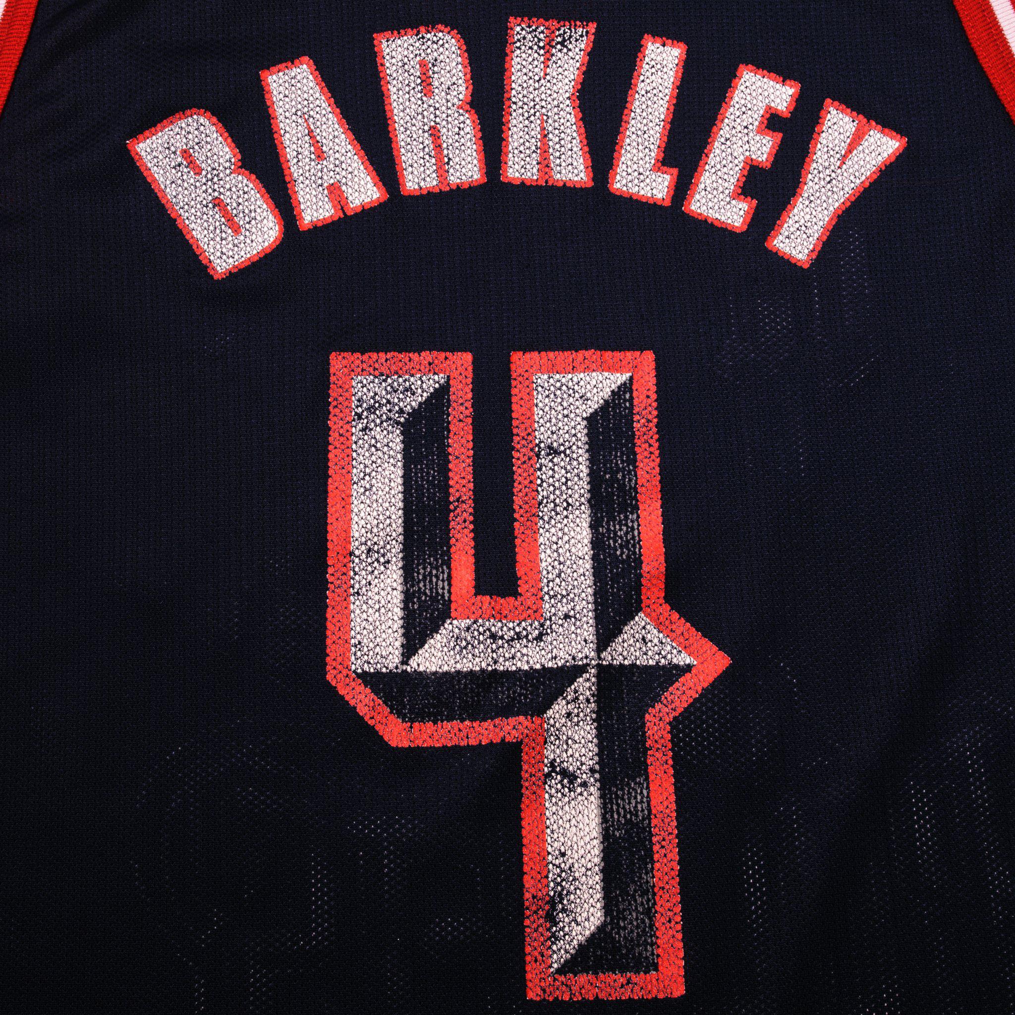 Charles Barkley Vintage Houston Rockets Starter Jersey Size 52 In