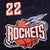 VINTAGE CHAMPION NBA HOUSTON ROCKETS DREXLER #22 JERSEY 1994-1998 SIZE 44