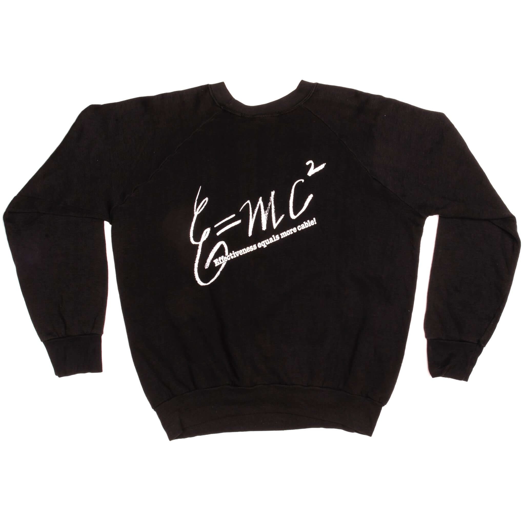 Vintage Albert Einstein E=MC2 The greatest media man who ever lived Sweatshirt Size XLarge Made In USA.