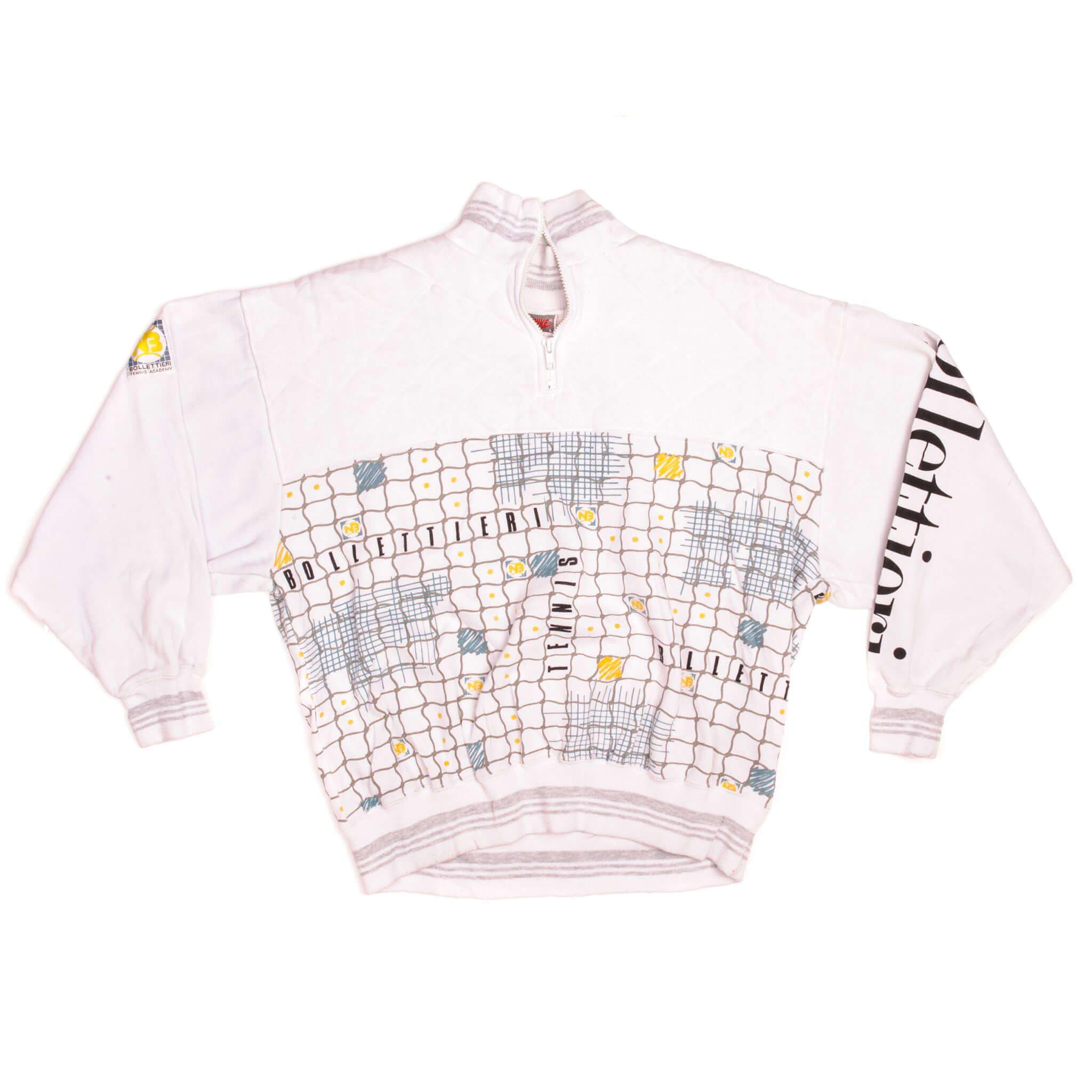 Vintage Nike Bollettieri Tennis Academy 1/4 zip Sweatshirt 1990s Size Large.