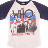 Vintage The Who American Tour The Knits Tee Shirt 1993 size Medium Made in USA with single stitch sleeves.