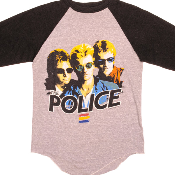 Vintage The Police, Joan Jett and the Blackhearts, R.E.M. concert at the Shea Stadium Raglan Roxanne Music LTD Tee Shirt 1993 size Medium with single stitch sleeves.