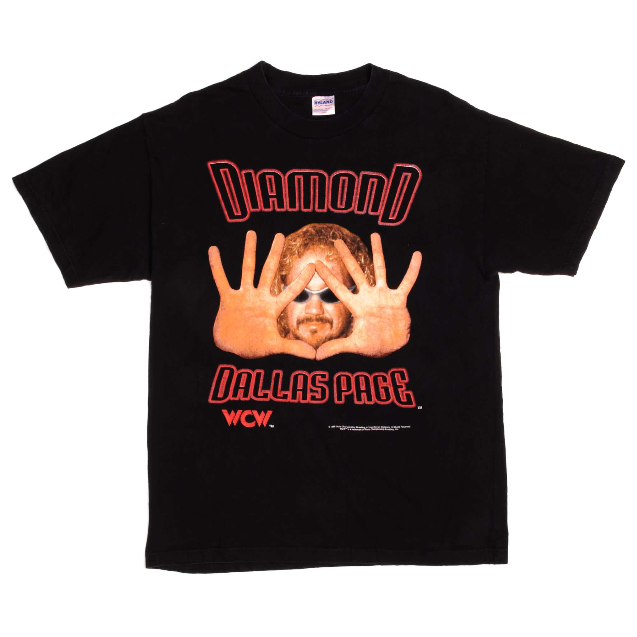 Vintage World Championship Wrestling Diamond Dallas Page Hyland Tee Shirt 1998 Size Large.