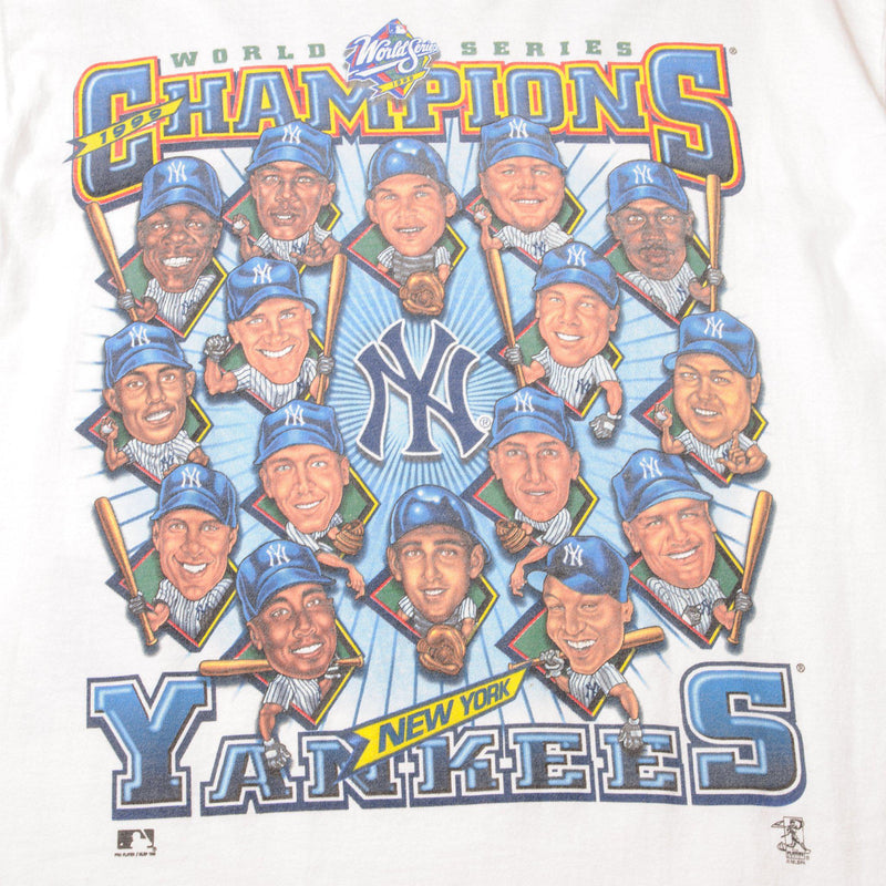 VINTAGE MLB NEW YORK YANKEES TEE SHIRT 1999 SIZE MEDIUM