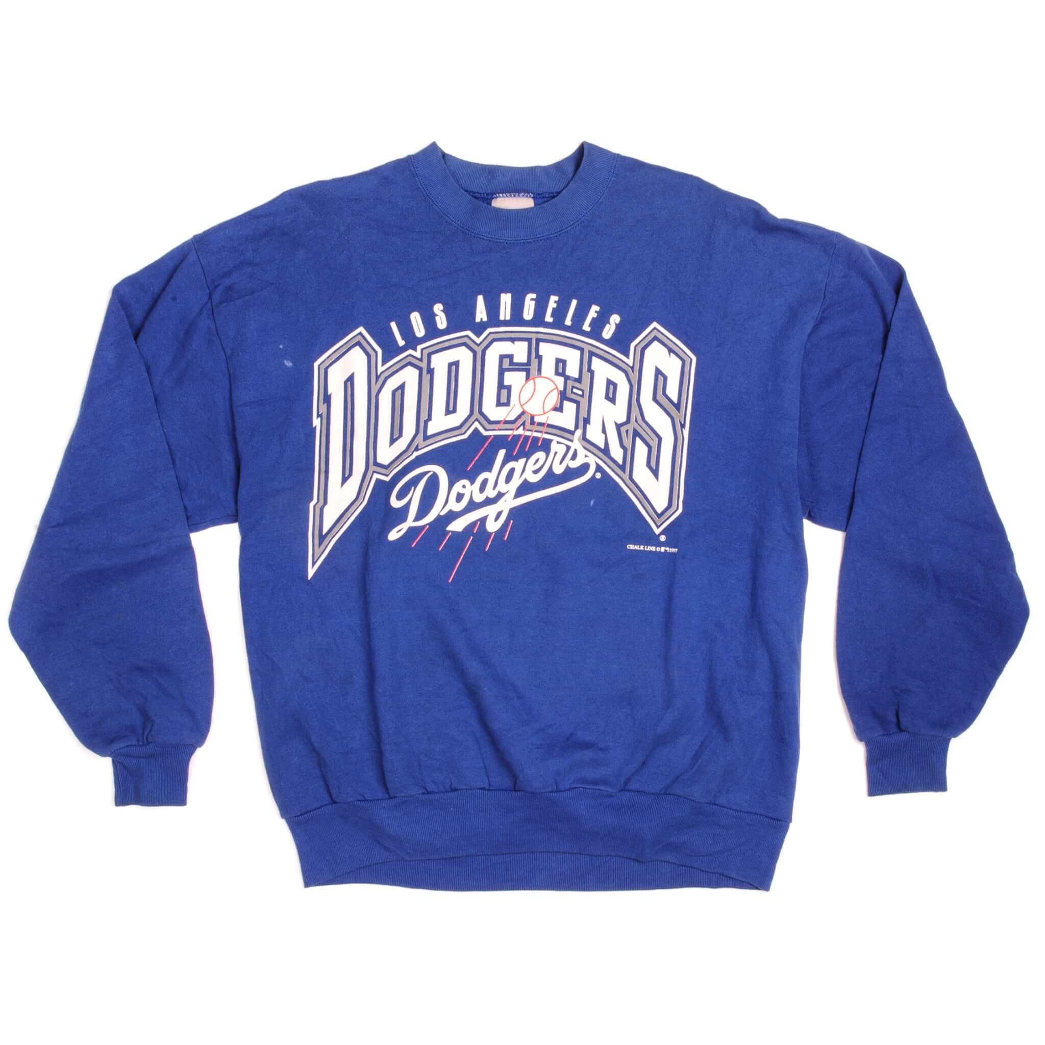 Vintage Major League Baseball LA Dodgers Chalk Line Sweatshirt Size Large. 1997 Made in USA.