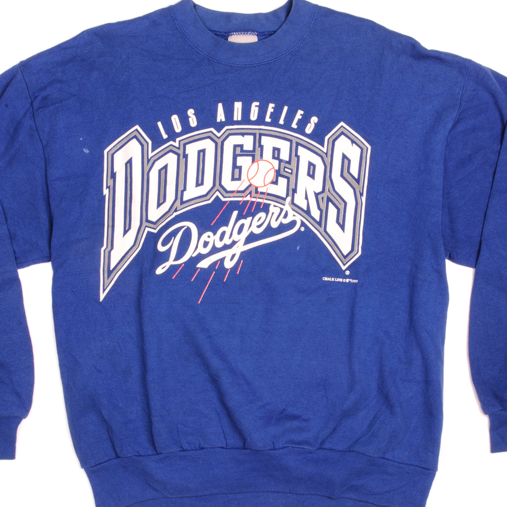Vintage Major League Baseball LA Dodgers Chalk Line Sweatshirt Size Large. 1997 Made in USA.