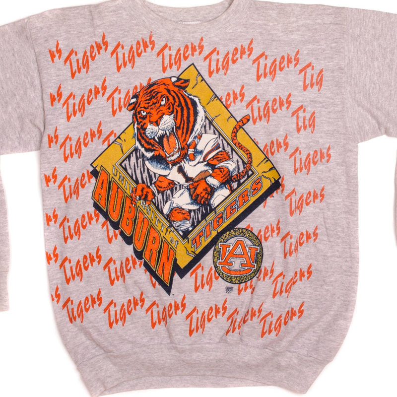 Vintage Auburn University Tigers Tultex Sweatshirt Size Large Made In USA.