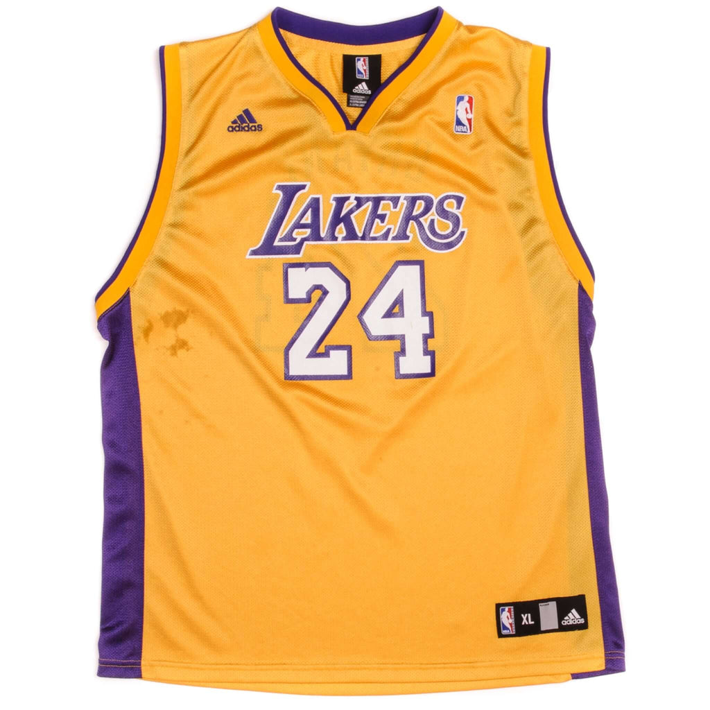 NBA adidas Kobe Bryant Lakers #8 NBA Jersey yellow