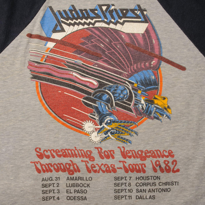 VINTAGE JUDAS PRIEST TEE SHIRT 1982 SIZE SMALL MADE IN USA