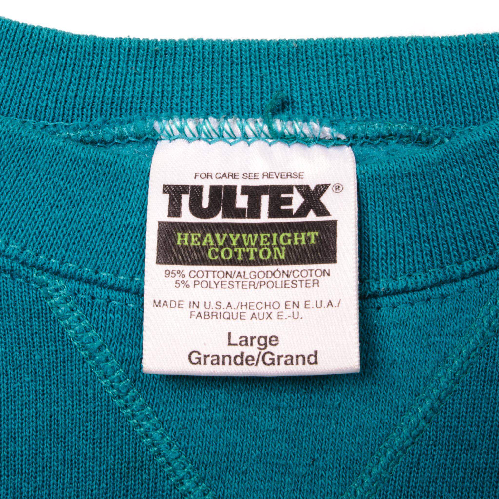 Vintage Label Tag Tultex  90s  1990s