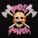 VINTAGE HELLS ANGELS SUPPORT CLUB ANGEL POWER BIKER SWEATSHIRT 1990s SIZE MEDIUM