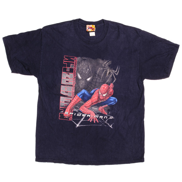 Vintage Marvel Spiderman 2 Tee Shirt 2004 Size XL.