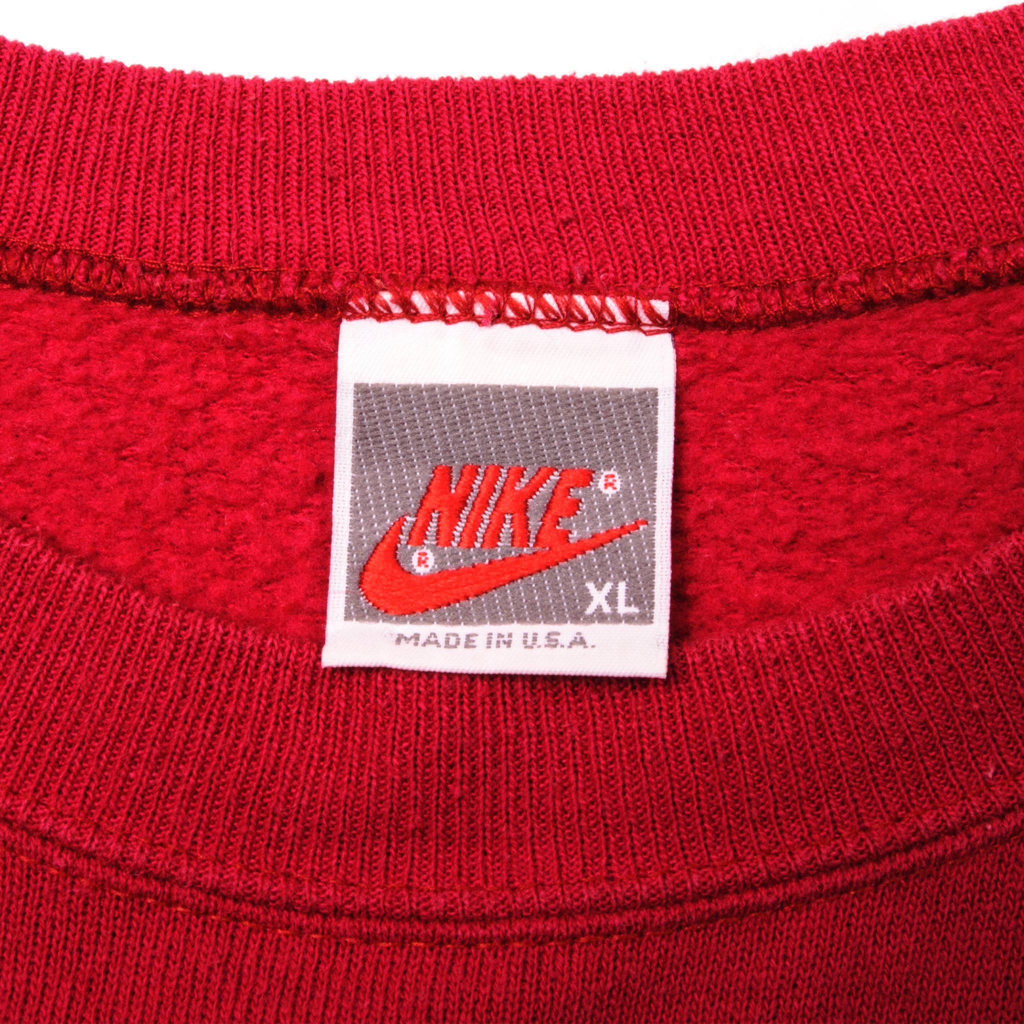 Vtg Nike Air Gray Sweatshirt Big Logo Front Xl X-large Sweater 